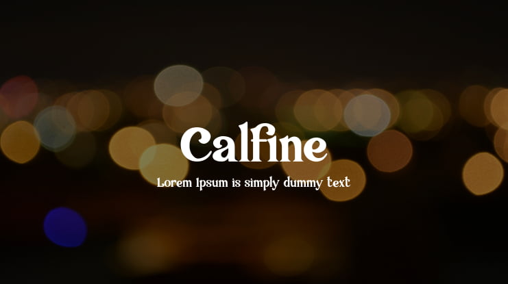 Calfine Font