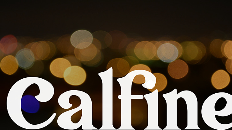 Calfine Font