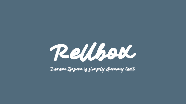 Rellbox Font Family