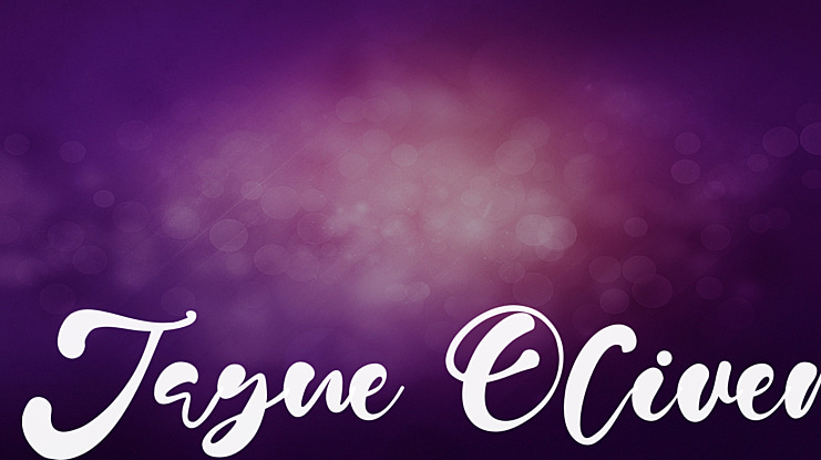 Jayne Oliver Font