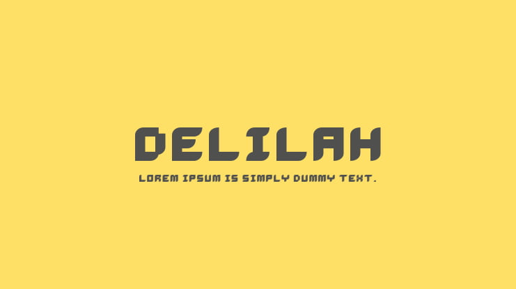 Delilah Font Family