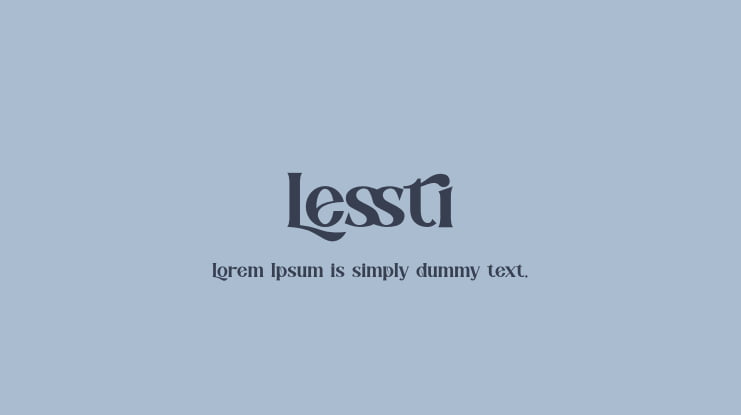 Lessti Font