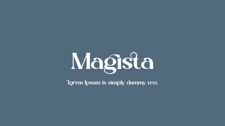 Magista Font Family