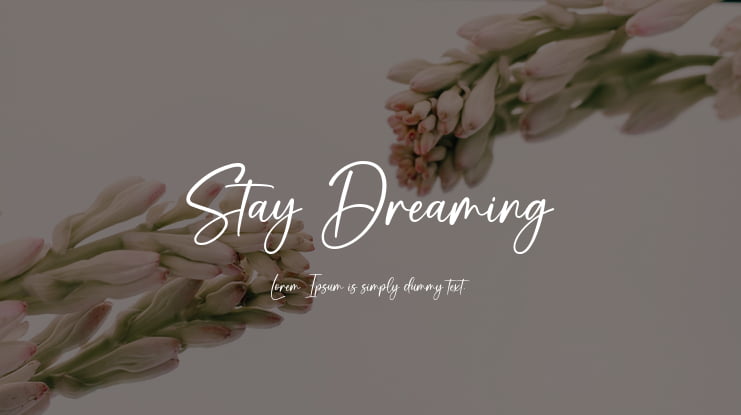 Stay Dreaming Font