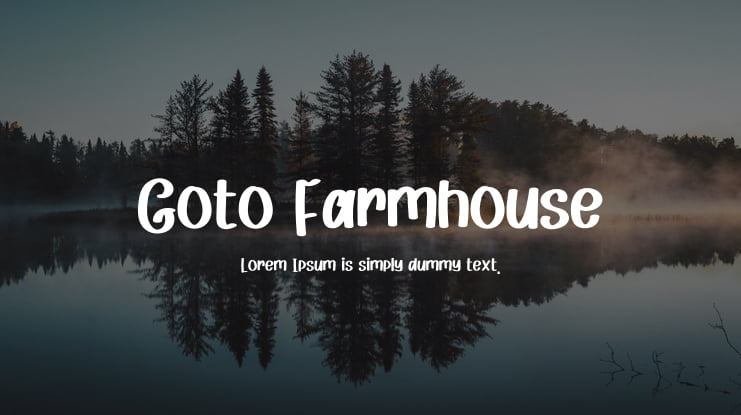 Goto Farmhouse Font Family