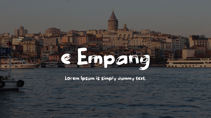 e Empang Font
