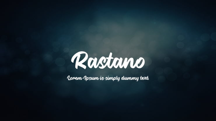 Rastano Font