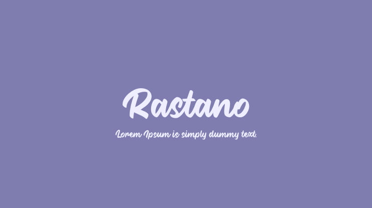 Rastano Font
