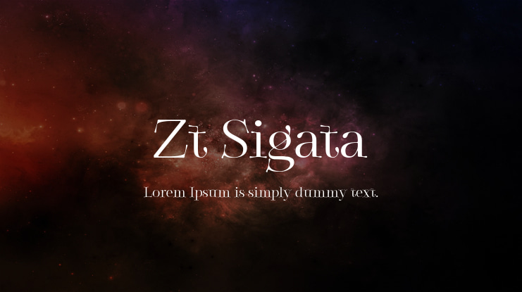 Zt Sigata Font Family