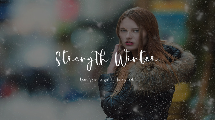 Strength Winter Font
