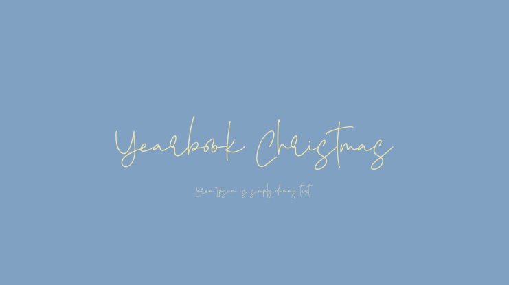 Yearbook Christmas Font