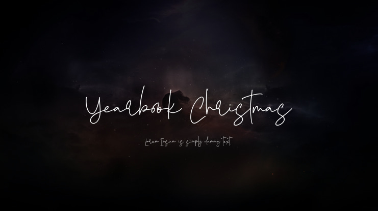 Yearbook Christmas Font