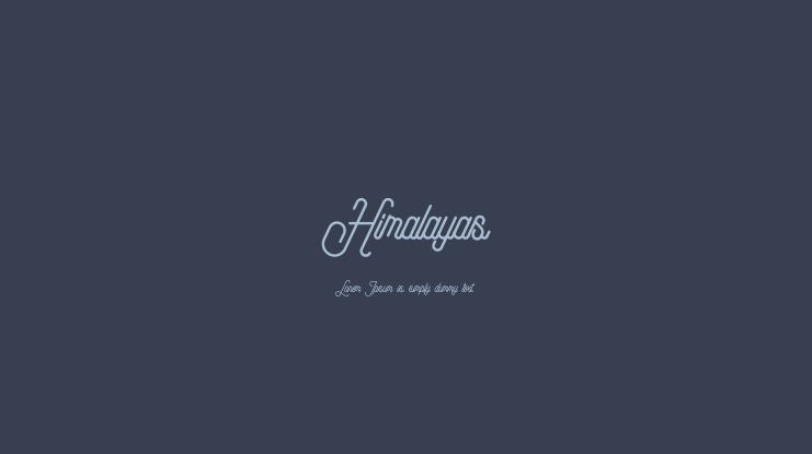 Himalayas Font