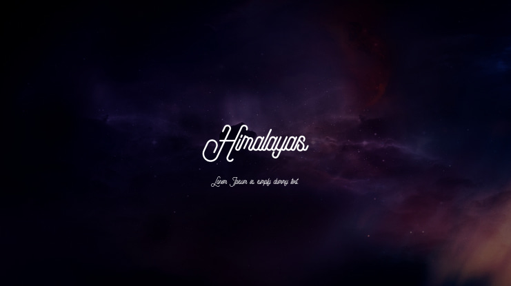 Himalayas Font