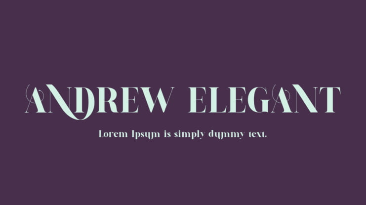 ANDREW ELEGANT Font