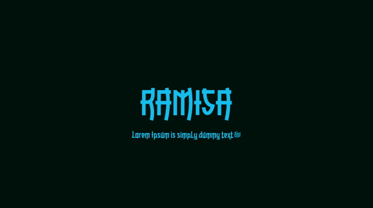 RAMISA Font