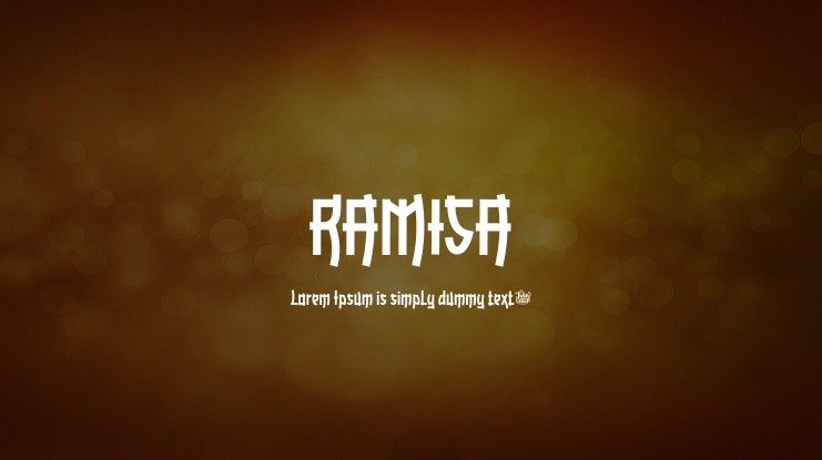 RAMISA Font