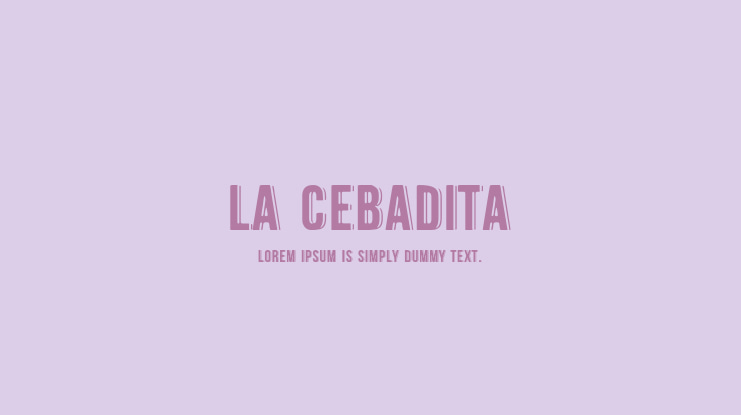 La Cebadita Font