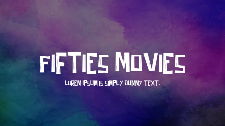 Fifties Movies Font