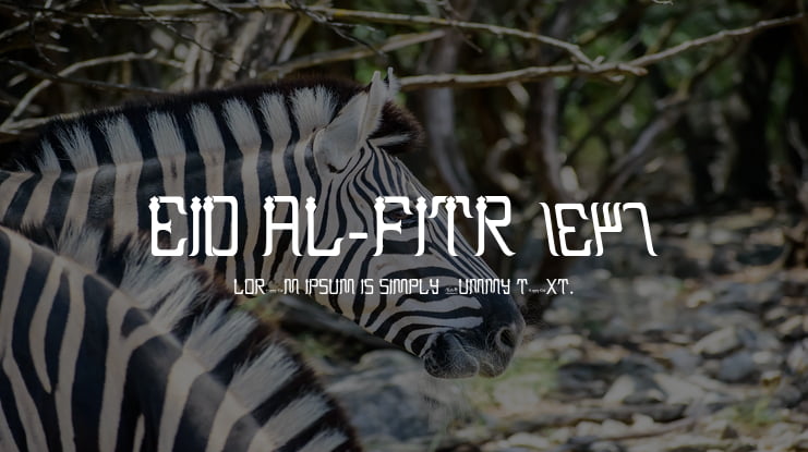 EID AL-FITR 2 Font