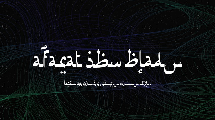Afarat ibn Blady Font