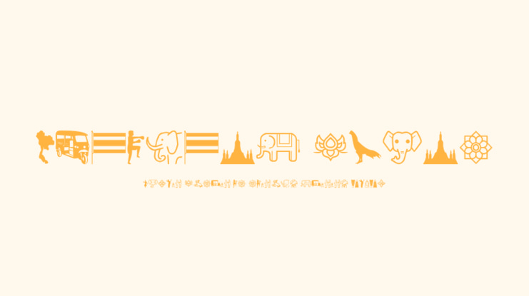 Thailand Icons Font