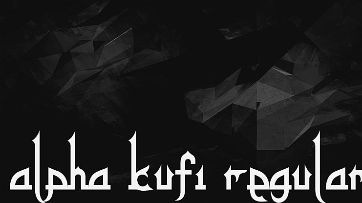 alpha kufi Font