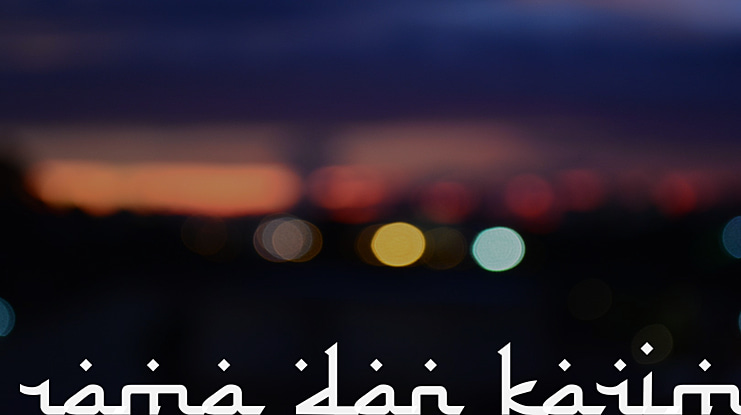 Rama dan Karim Font