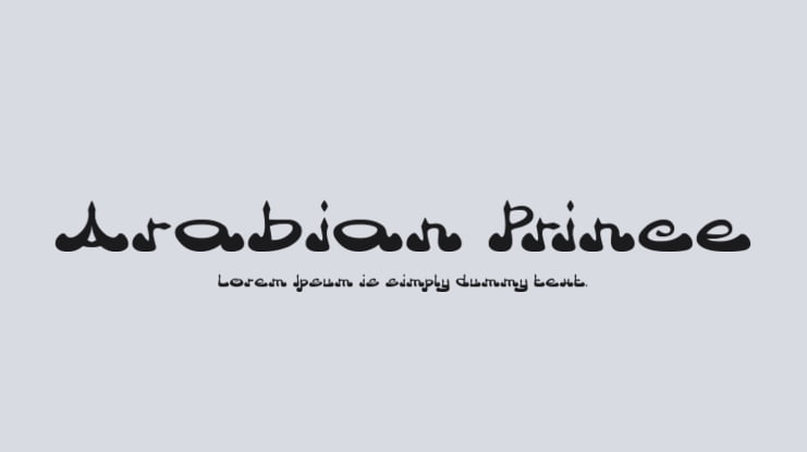 Arabian Prince Font