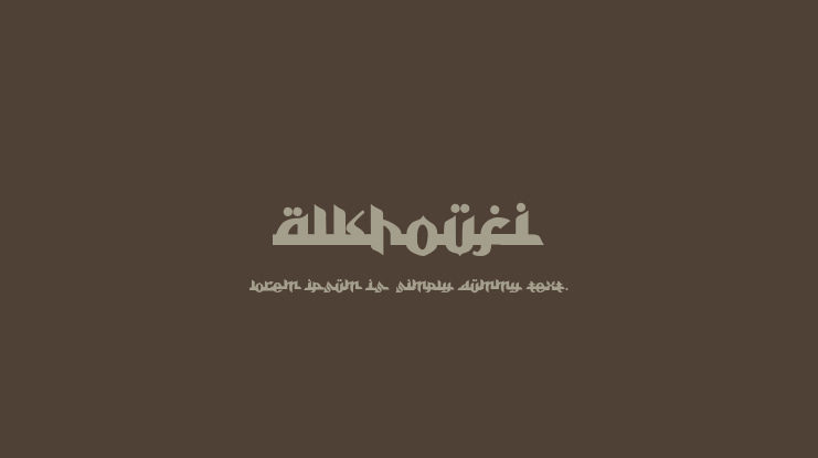Alkhoufi Font