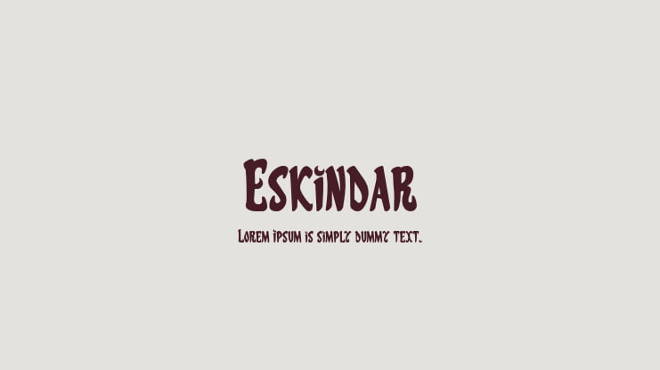 Eskindar Font Family