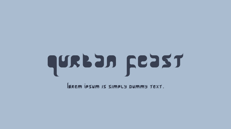 Qurban Feast Font