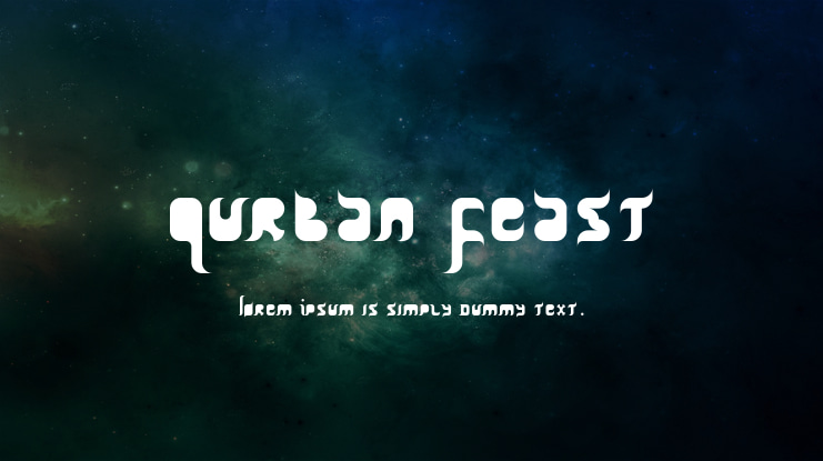 Qurban Feast Font