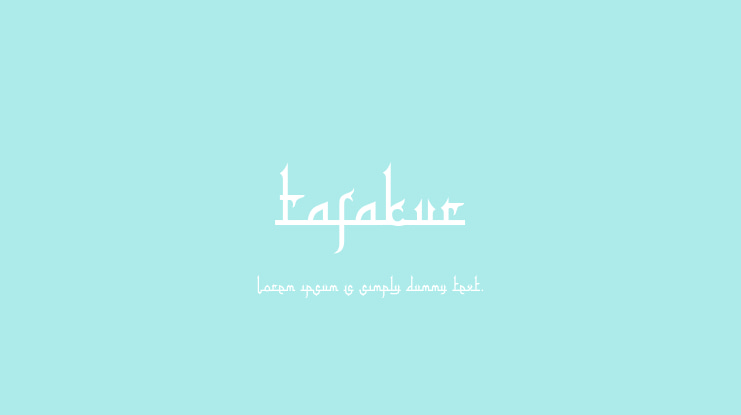Tafakur Font