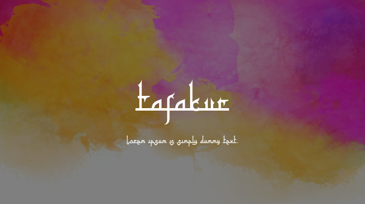 Tafakur Font