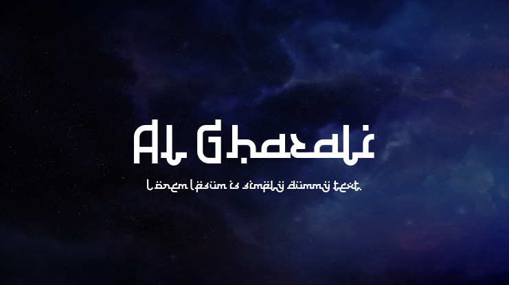 Al Ghazali Font