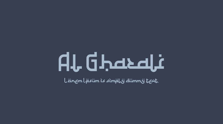 Al Ghazali Font