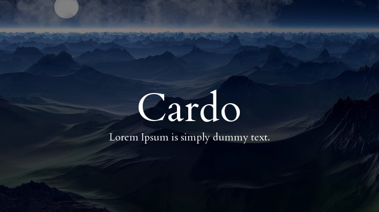 Cardo Font