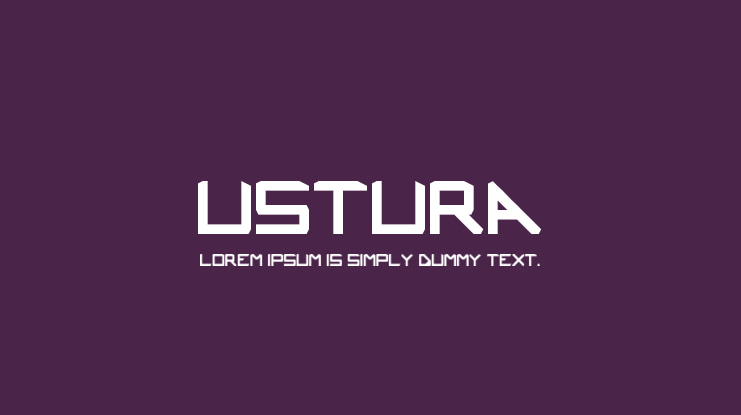 Ustura Font