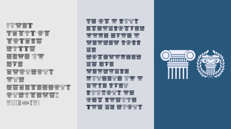 Greek Column Font
