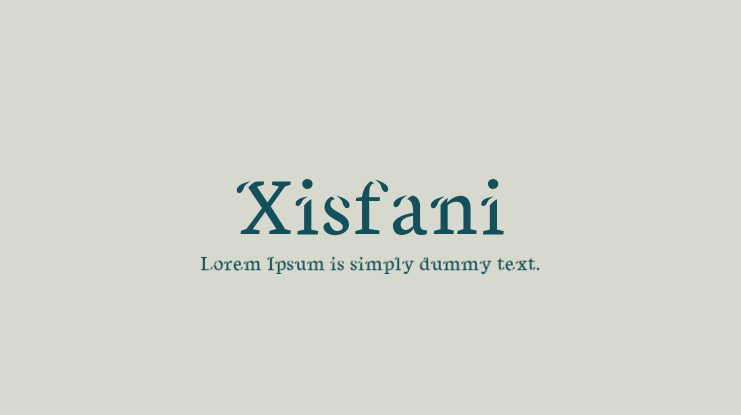 Xisfani Font