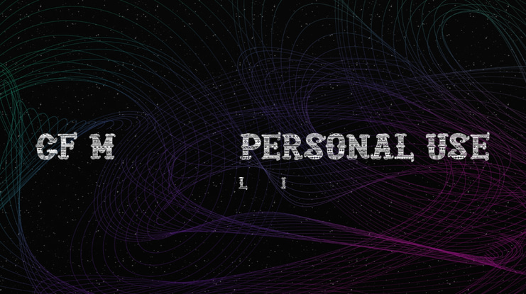 CF Mexicana PERSONAL USE Font