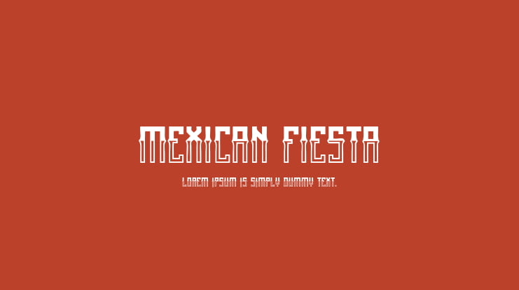 Mexican fiesta Font Family