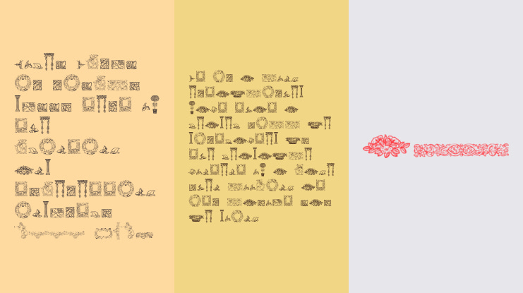 Mortised Ornaments Free Two Font