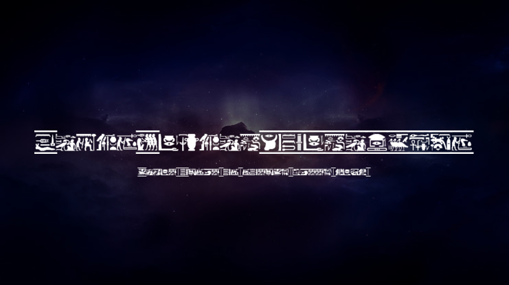 FontsVectorHIEROGLYPS Font