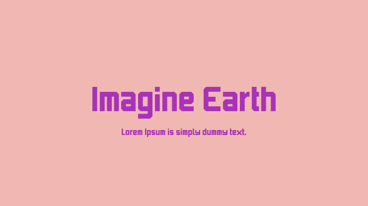 Imagine Earth Font