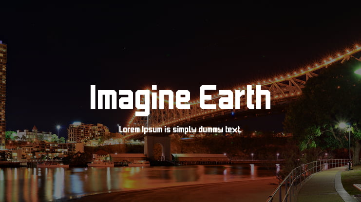 Imagine Earth Font