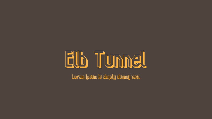 Elb Tunnel Font Family