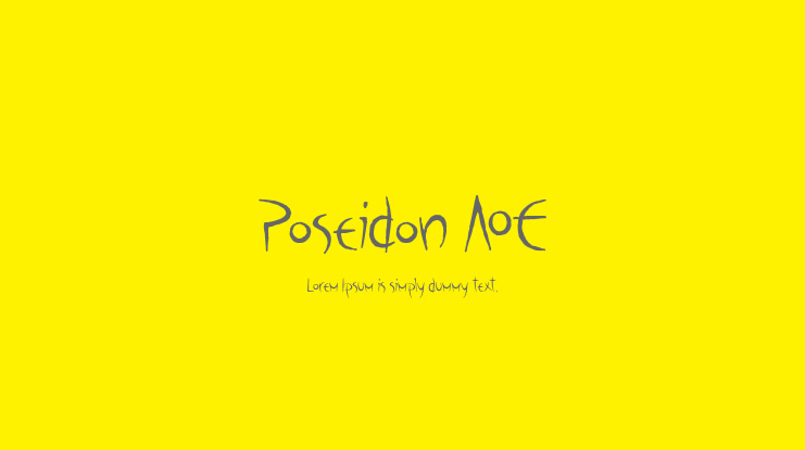 Poseidon AOE Font