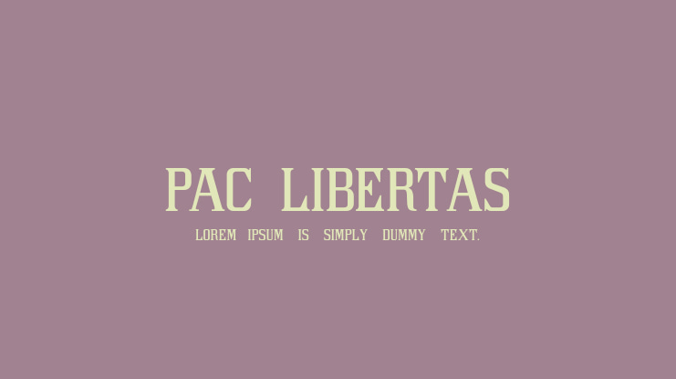 PAC LIBERTAS Font